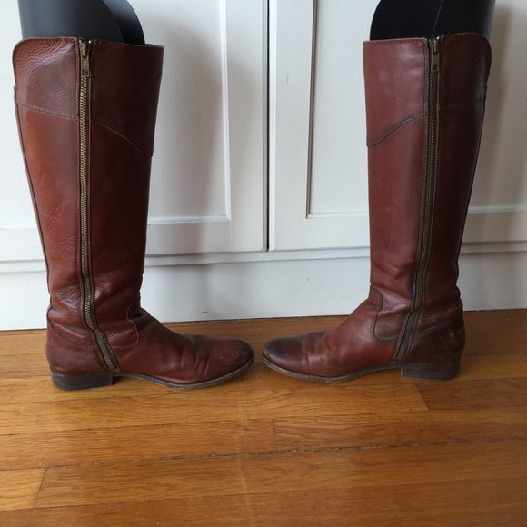 Frye Boots - Tall, Brown, and Handsome - Picture 2 of 5